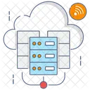Servidor De Datos En La Nube Alojamiento En La Nube Servidor De Computacion En La Nube Icono