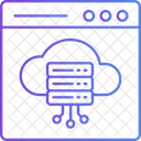 Alojamiento En La Nube Servidor En La Nube Computacion En La Nube Icono