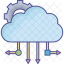 Big Data Computacion En La Nube Red De Computacion En La Nube Icon