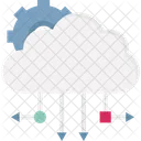 Big Data Computacion En La Nube Red De Computacion En La Nube Icon