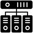 Alojamiento De Servidores Red De Alojamiento Servidor De Bases De Datos Icono