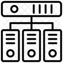 Alojamiento De Servidores Red De Alojamiento Servidor De Bases De Datos Icono