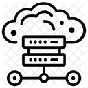 Alojamiento De Servidores Computacion En La Nube Alojamiento En La Nube Icono