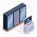 Alojamiento De Servidores Alojamiento De Datos Alojamiento En La Nube Icono