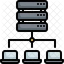 Alojamiento De Servidor Conexion De Servidor Red De Servidor Icono