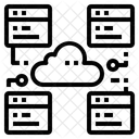 Alojamiento De Servidores Computacion En La Nube Navegador Icono