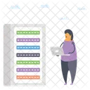 Alojamiento Web Servidor De Alojamiento Servidor De Datos Icono