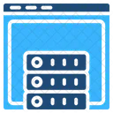 Alojamiento Web Servidor Base De Datos Icono