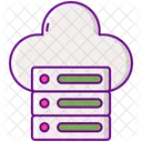 Alojamiento Web Servidor En La Nube Base De Datos En La Nube Icono
