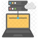 Web Alojamiento Nube Icono