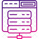 Alojamiento Web Cms Datos Icono