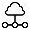 Alojamiento Web Servicio En La Nube Servidor Icono