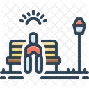 Alone Sitting  Icon