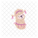 Alpaka Vektor Lama Symbol