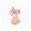 Alpaka Vektor Lama Symbol