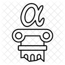 Alpha A Greek Letter Icon