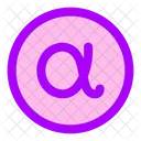 Alpha Circle Icon