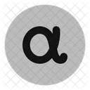 Alpha-circle  Icon