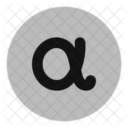 Alpha-circle  Icon