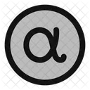 Alpha-circle  Icon