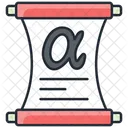 Alpha Alphabet Education Icon