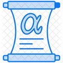 Alpha Alphabet Education Icon