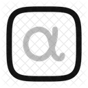 Alpha-Quadrat  Symbol