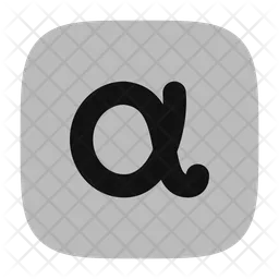 Alpha-square  Icon