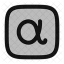 Alpha-square  Icon