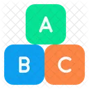 알파벳 ABC 편지 아이콘