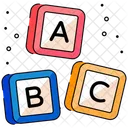 Alphabets Blocks Kids And Baby Icon