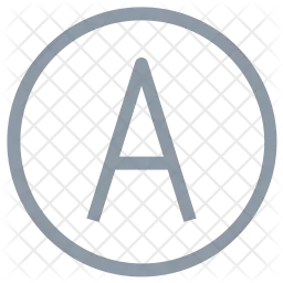 Alphabet A  Icon