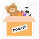 Box Donation Toys Icon