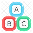 Abc Blocks Learning Blocks Alphabet Blocks Icon