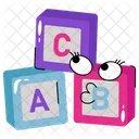 Alphabet Blocks English Kindergarten Icon