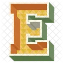 E Buchstabe Grossbuchstabe Symbol