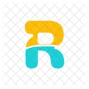 Alphabet Buchstabe R Icon