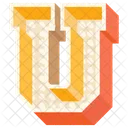 U Buchstabe Grossbuchstabe Symbol