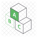 Alphabet Cube Alphabet Block Blocks Icon