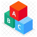 Blocks Toy Abc Development Icon