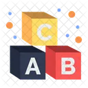 알파벳 큐브  아이콘