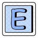 Alphabet E  Icon