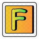 Alphabet F Letter Mail Icon