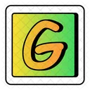 Alphabet G Sign Arrow Icon