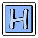 Alphabet H  Icon