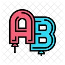 Alphabet Letters Balloons Icon