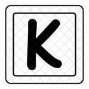 Alphabet k  Symbol