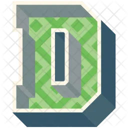 Alphabet Letter D  Icon