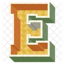 Alphabet Letter E  Icon