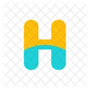 Alphabet-letter-h  Icon